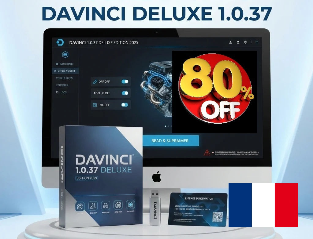 Télécharger DaVinci Deluxe 1.0.37 Logiciel ECU – Licence à Vie – Diagnostic & Optimisation ECU