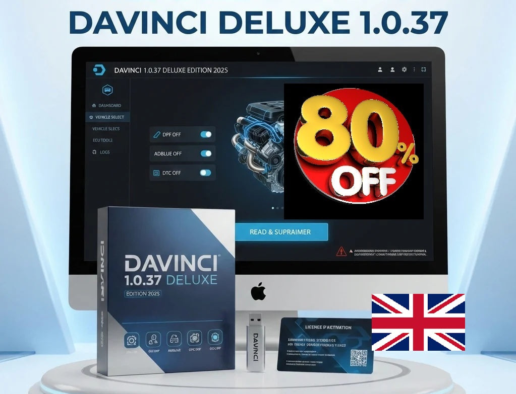 Download DaVinci Deluxe 1.0.37 ECU Software – Lifetime License – ECU Diagnostic & Optimization