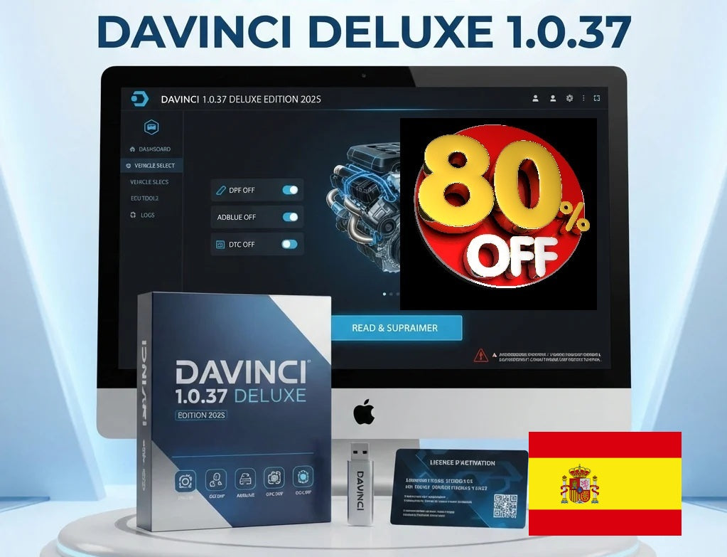 Descargar DaVinci Deluxe 1.0.37 Software ECU – Licencia de por Vida – Diagnóstico y Optimización ECU