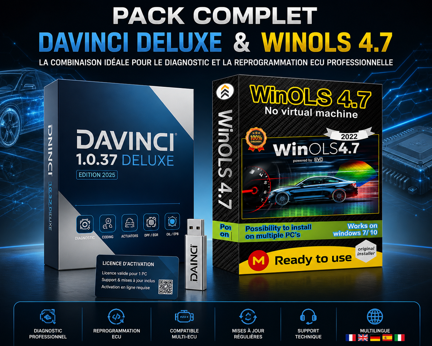 Pack DAvinci Deluxe + Winols 4
