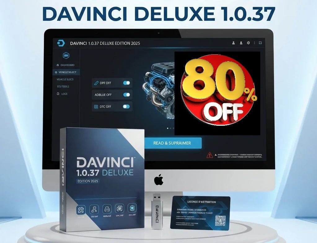 DaVinci Deluxe 1.0.37 ECU Software – Lifetime License – ECU Diagnostic & Optimization